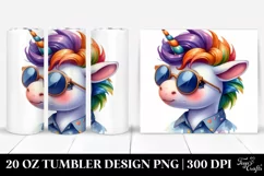 Vibrant Baby Unicorn Clipart Product Image 1