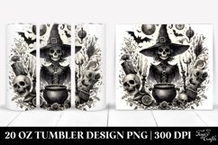Gothic Witch Washed Watercolor Tumbler Product Image 1