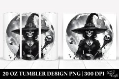 Gothic Witch Washed Watercolor Tumbler Product Image 1