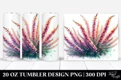 Heather Watercolor Splash Tumbler Product Image 1
