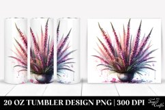 Heather Watercolor Splash Tumbler Product Image 1
