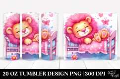 Colorful Pinkish Lion | 20 Oz Tumbler Product Image 1