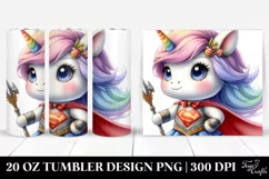 Hero Posing Unicorn | 20 Oz Tumbler Product Image 1
