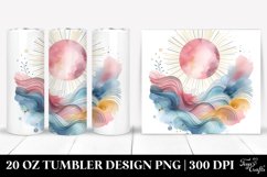 Colorful Abstract Pastel Sun | 20 Oz Tumbler Product Image 1