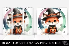 Simple Fox in Halloween Costume, High-Res 20 Oz Tumbler Product Image 1