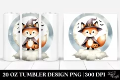 Simple Fox in Halloween Costume, High-Res 20 Oz Tumbler Product Image 1