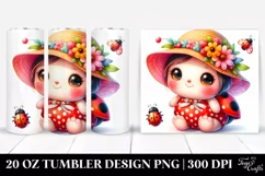 Cute Baby Ladybug Dressed for Summer | 20 Oz Tumbler Product Image 1