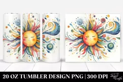 Whimsical Colorful Sun | 20 Oz Tumbler Product Image 1