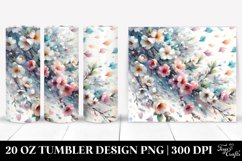 Tumbling with Spring Petals | 20 Oz Tumbler Product Image 1