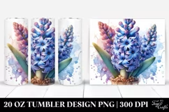 Detailed Stained Hyacinth | 20 Oz Tumbler Product Image 1