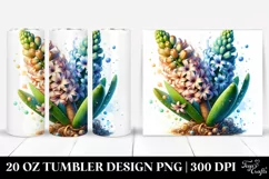 Detailed Stained Hyacinth | 20 Oz Tumbler Product Image 1