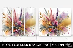Bouquet Gold Foil Heather | 20 Oz Tumbler Product Image 1