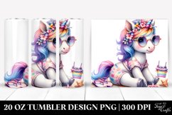 Beachwear Haircut Unicorn | 20 Oz Tumbler Product Image 1