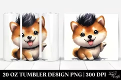 Expressive Shiba Inu | 20 oz Tumbler Product Image 1