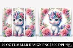 cute Baby Unicorn Carnation | 20 oz Tumbler Product Image 1