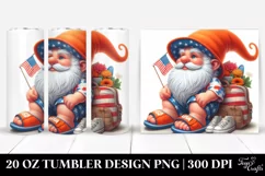 Colorful Gnome with Beachwear | 20 Oz Tumbler Product Image 1
