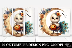Cute Baby Peacock on the Moon for Halloween Product Image 1