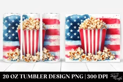 Washed Watercolor Popcorn | 20 oz Tumbler Product Image 1