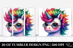 Vibrant Funny Baby Unicorn Clipart Product Image 1