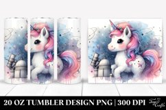 Watercolor Baby Unicorn Celestial Observatory | 20 Oz Product Image 1