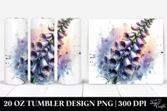 Metallic Watercolor Shiny Tumbler Product Image 1