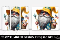 Digital Painting Gnome Beach Wear Yellow Hat | 20 oz Tumbler Product Image 1