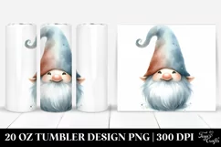 Whimsical Smiling Gnome Art | 20 oz Tumbler Product Image 1
