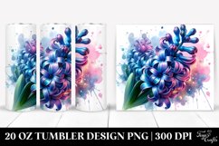 Shiny Hyacinth Shiny Watercolor Tumbler Product Image 1