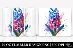 Shiny Hyacinth Shiny Watercolor Tumbler Product Image 1