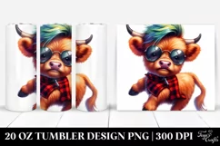 Vibrant Baby Highlandcow Tumbler Product Image 1