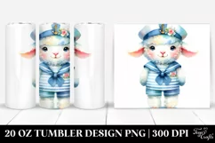 Colorful Lamb Sailor Suit | 20 Oz Tumbler Product Image 1