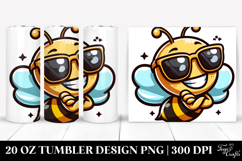 Cute Bee, 20 Oz Tumbler Product Image 1