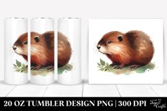 Simple Muskrat Clipart | 20 Oz Tumbler Product Image 1