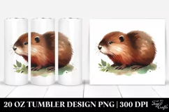 Simple Muskrat Clipart | 20 Oz Tumbler Product Image 1