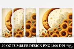 Vintage Postcard Style Sunflowers | 20 oz Tumbler Product Image 1
