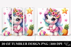 Cute Baby Unicorn Beachwear | 20 oz Tumbler Product Image 1