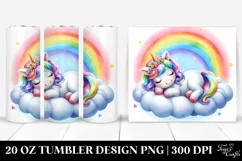 Baby Unicorn Cloud Rainbow | 20 oz Tumbler Product Image 1