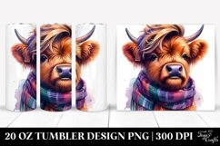 Model Posing Baby Highlandcow Tumbler Product Image 1