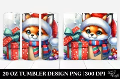 Cute Baby Fox in Winter 20 Oz Tumbler Product Image 1