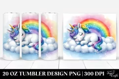 Baby Unicorn Cloud Rainbow | 20 oz Tumbler Product Image 1