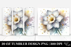 Shiny Narcissus Golden Tumbler Product Image 1