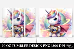 Baby Unicorn Posing as a Hero | 20 Oz Tumbler Product Image 1