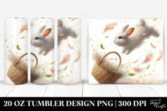 Spring Petals Rabbit Tumbler | 20 oz Tumbler Product Image 1