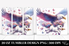 Watercolor Tumbling Baby Unicorn | 20 Oz Tumbler Product Image 1
