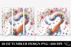 Spring Petals Cat Tumbler | 20 oz Tumbler Product Image 1