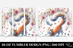 Spring Petals Cat Tumbler | 20 oz Tumbler Product Image 1