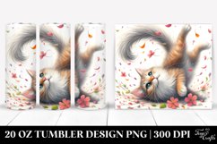 Spring Petals Cat Tumbler | 20 oz Tumbler Product Image 1