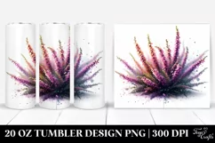 Anemone Watercolor Sublimation Tumbler Product Image 1