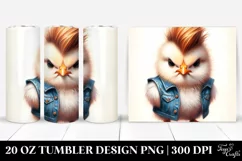 Cute Baby Chick in Jeans 20 Oz Tumbler Product Image 1