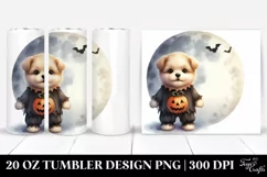 Cute Baby Puppy on the Moon for Halloween Product Image 1